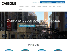 Tablet Screenshot of cassone.com